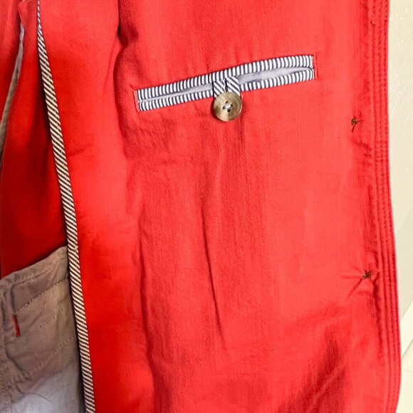 L.L. Bean Women's Cotton Canvas Stretch Blazer Twill Jacket Three Button Size XL - Picture 4 of 6